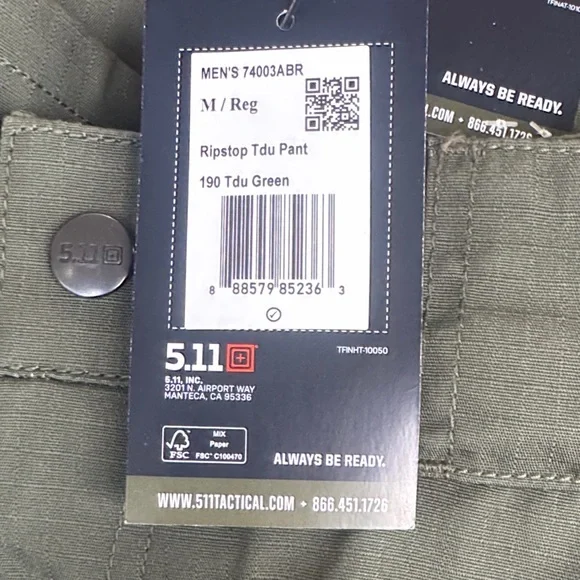 5.11 Tactical Olive Utility Pants - Picture 2 of 4